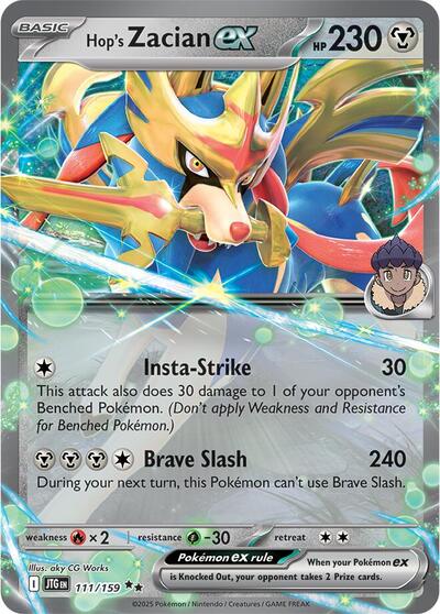 JTG: Hop's Zacian ex - 111/159 (Holofoil)