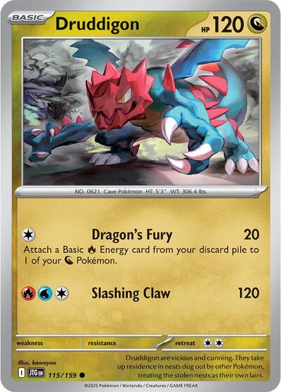JTG: Druddigon (Reverse Holofoil)