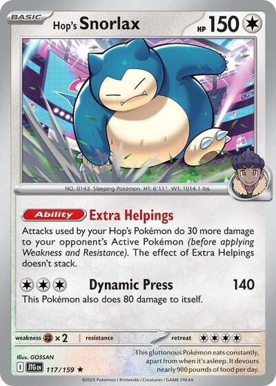 JTG: Hop's Snorlax (Reverse Holofoil)