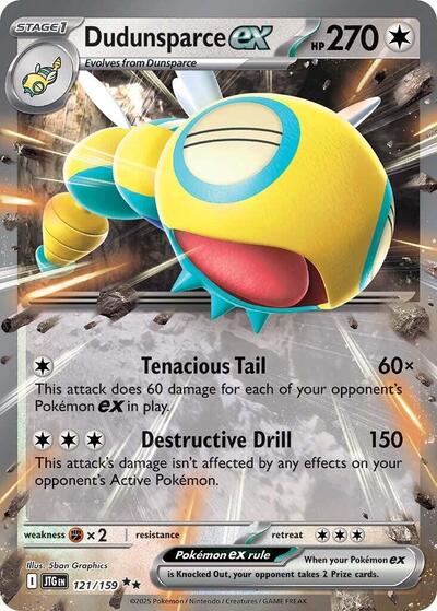 JTG: Dudunsparce ex - 121/159 (Holofoil)