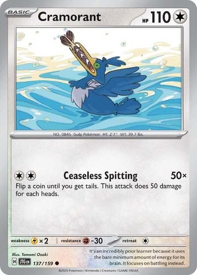 JTG: Cramorant (Reverse Holofoil)