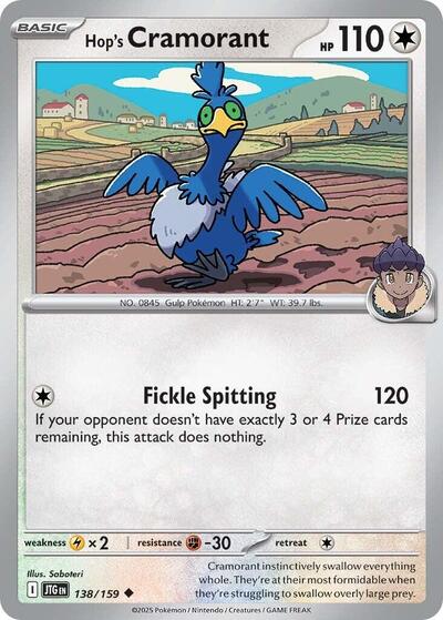 JTG: Hop's Cramorant (Reverse Holofoil)