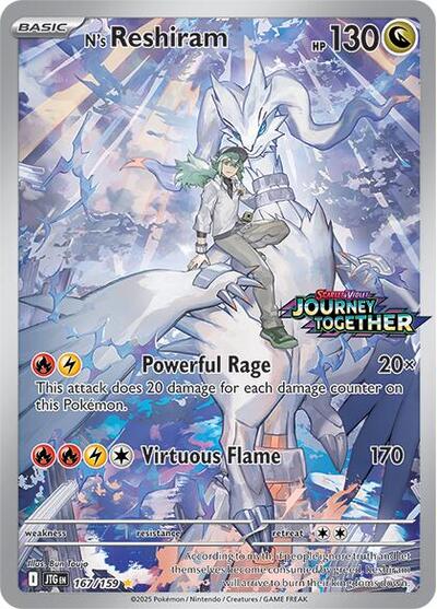 MCAP: N's Reshiram - 167/159 (Journey Together Stamped) (Holofoil)