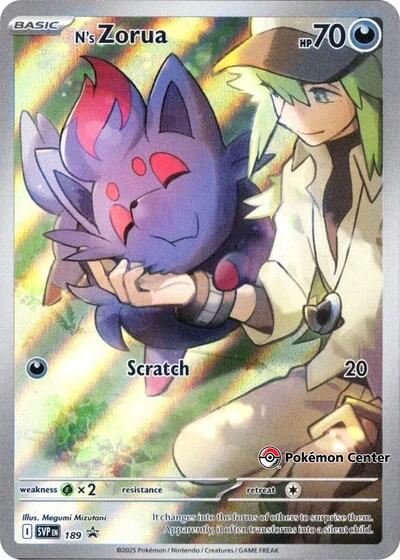 SVP: N's Zorua - 189 (Pokemon Center Exclusive) (Holofoil)