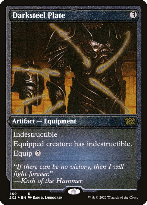 2X2: Darksteel Plate (Foil Etched)