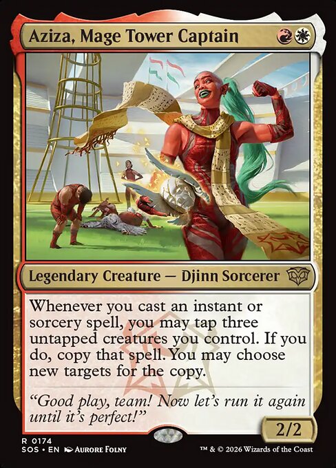 SOS: Aziza, Mage Tower Captain (Foil)