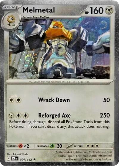 MCAP: Melmetal - 104/142 (Cosmos Holo) (Holofoil)