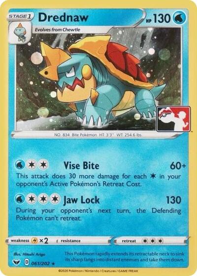 PR: Drednaw - 061/202 (League Promo) (Holofoil)