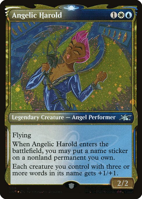 UNF: Angelic Harold (Showcase) (Galaxy Foil)