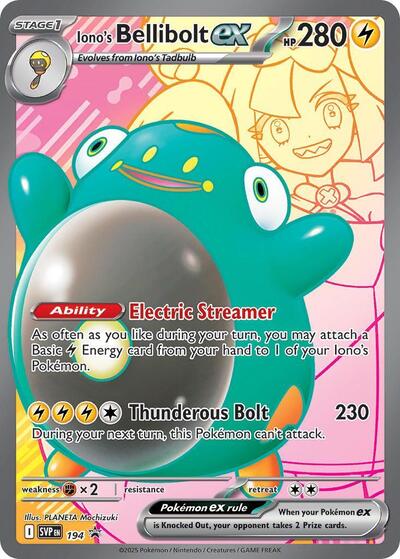 SVP: Iono's Bellibolt ex - 194 (Holofoil)