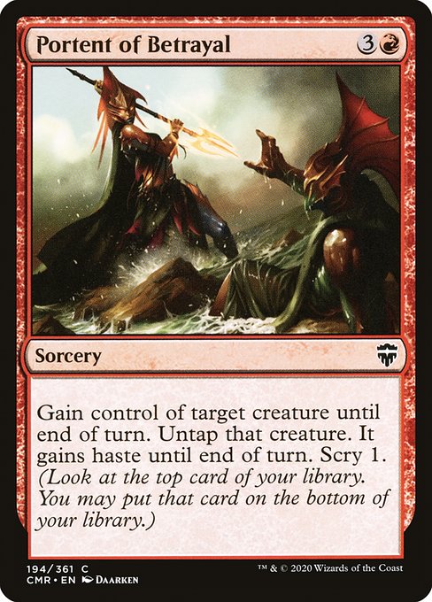 CMR: Portent of Betrayal (Foil)