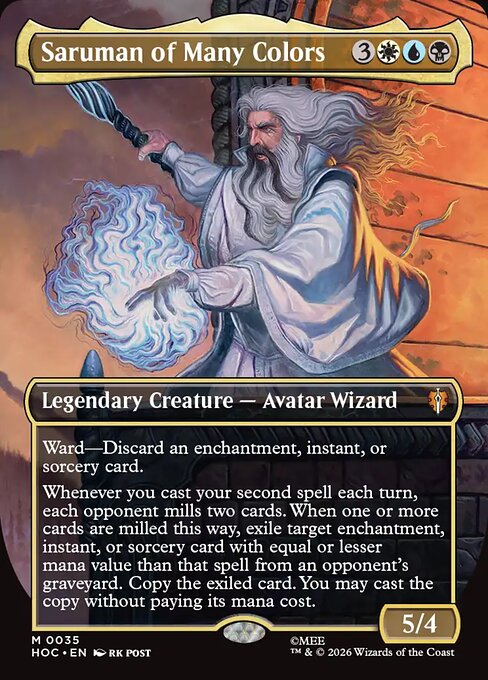 HOC: Saruman of Many Colors (Borderless) (Foil)