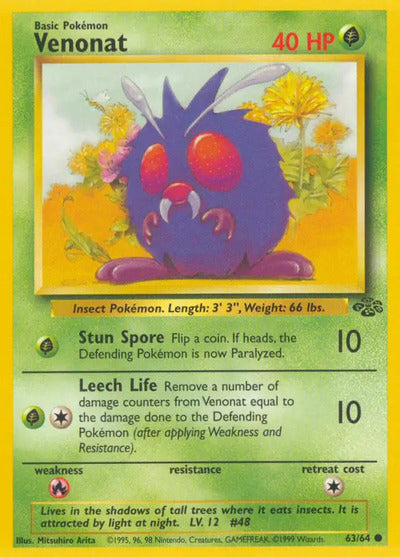 Venonat 63/64 Unlimited Jungle