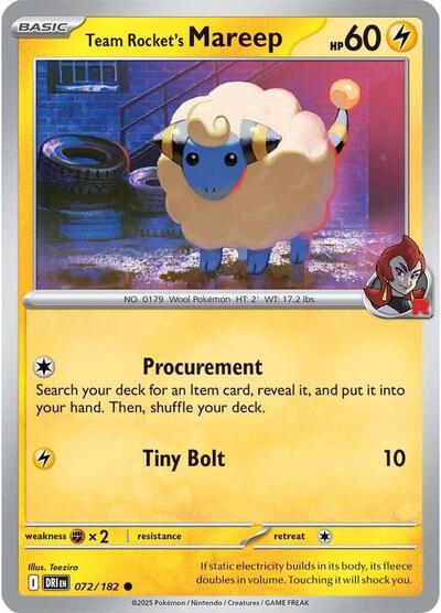 DRI: Team Rocket's Mareep (Reverse Holofoil)