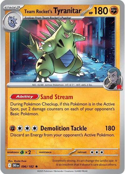 DRI: Team Rocket's Tyranitar (Reverse Holofoil)