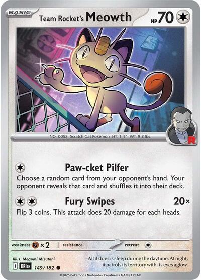 DRI: Team Rocket's Meowth (Reverse Holofoil)
