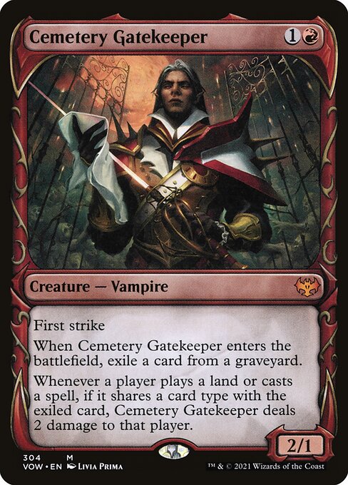 VOW: Cemetery Gatekeeper (Showcase) (Foil)