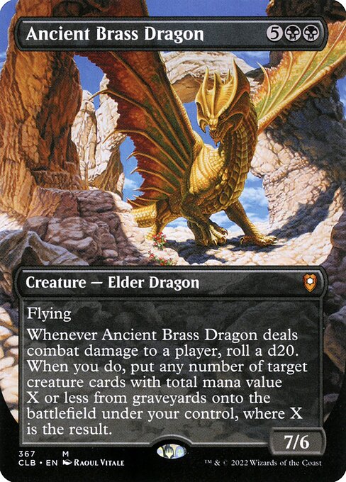CLB: Ancient Brass Dragon (Borderless)