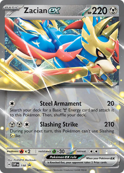 SVP: Zacian ex - 198 (Holofoil)