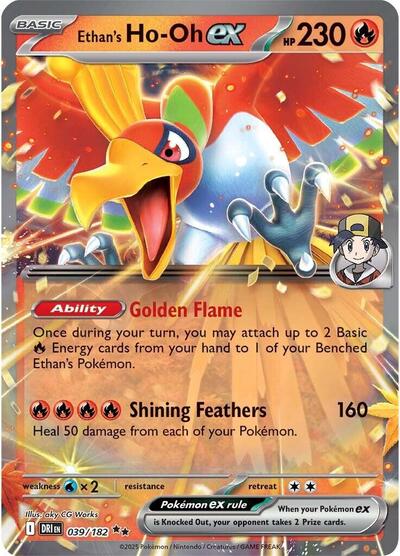 DRI: Ethan's Ho-Oh ex - 039/182 (Holofoil)