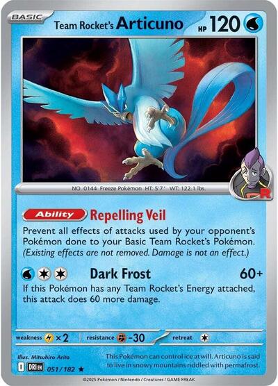 DRI: Team Rocket's Articuno (Reverse Holofoil)