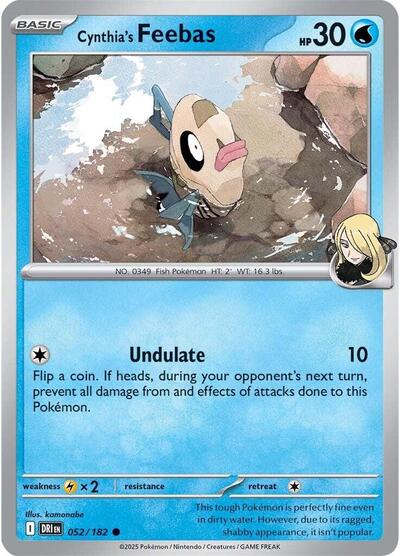 DRI: Cynthia's Feebas (Reverse Holofoil)