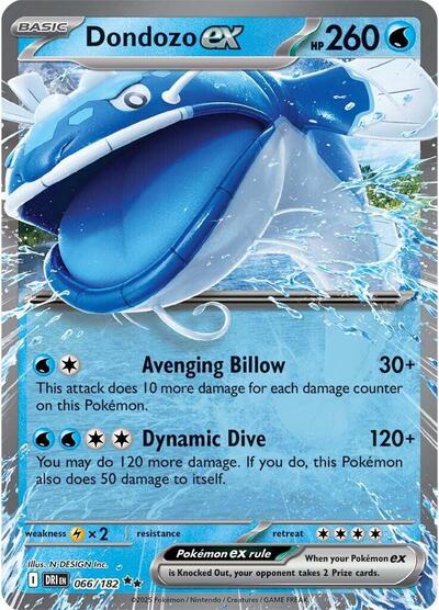 DRI: Dondozo ex - 066/182 (Holofoil)