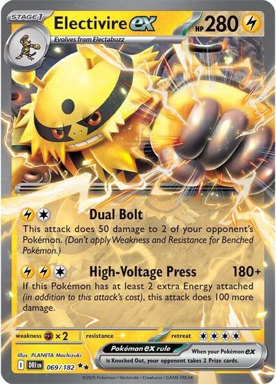 DRI: Electivire ex - 069/182 (Holofoil)