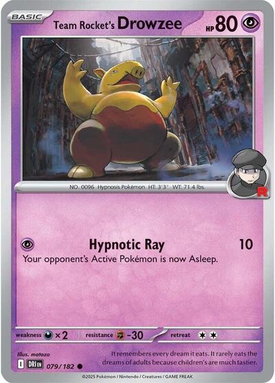 DRI: Team Rocket's Drowzee (Reverse Holofoil)