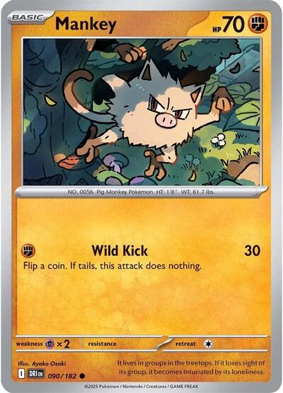 DRI: Mankey (Reverse Holofoil)