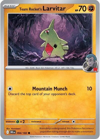 DRI: Team Rocket's Larvitar (Reverse Holofoil)