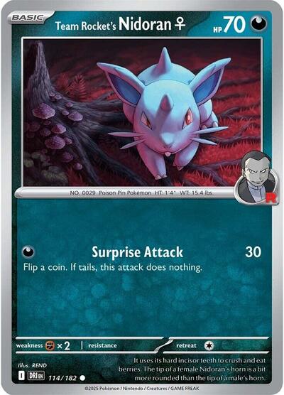 DRI: Team Rocket's Nidoran F (Reverse Holofoil)