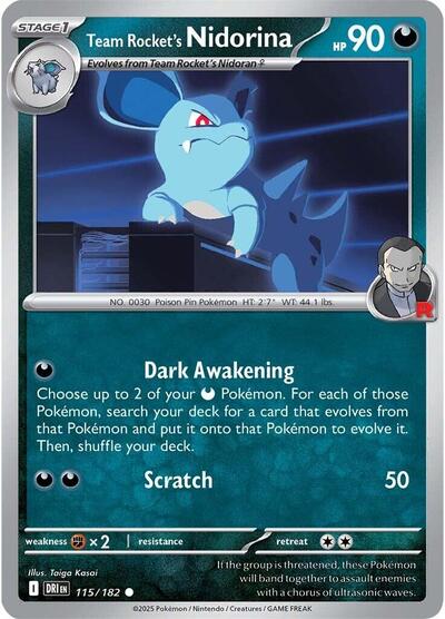 DRI: Team Rocket's Nidorina (Reverse Holofoil)