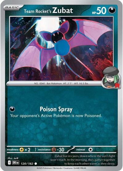DRI: Team Rocket's Zubat (Reverse Holofoil)
