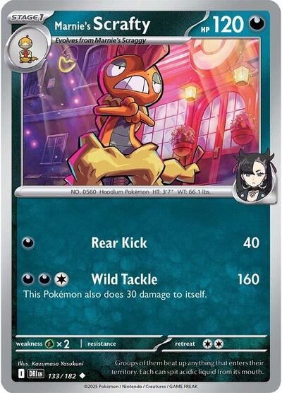 DRI: Marnie's Scrafty (Reverse Holofoil)