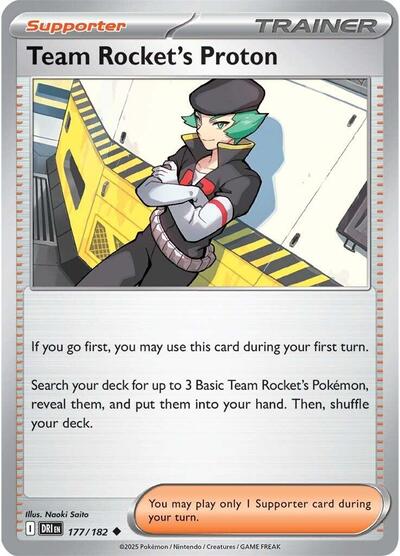 DRI: Team Rocket's Proton - 177/182 (Reverse Holofoil)
