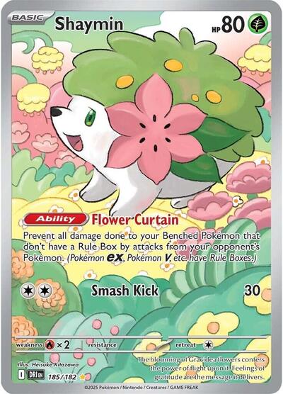 DRI: Shaymin - 185/182 (Holofoil)