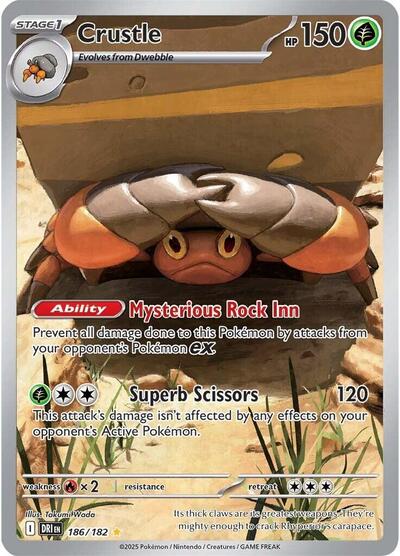 DRI: Crustle - 186/182 (Holofoil)