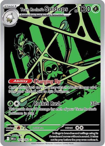 DRI: Team Rocket's Spidops - 187/182 (Holofoil)