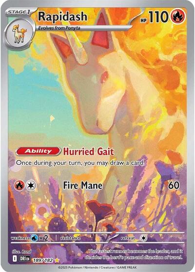 DRI: Rapidash - 189/182 (Holofoil)