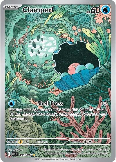 DRI: Clamperl - 195/182 (Holofoil)