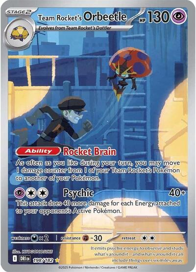 DRI: Team Rocket's Orbeetle - 198/182 (Holofoil)