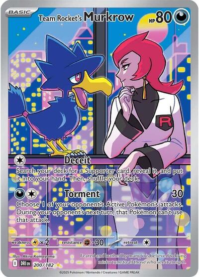DRI: Team Rocket's Murkrow - 200/182 (Holofoil)