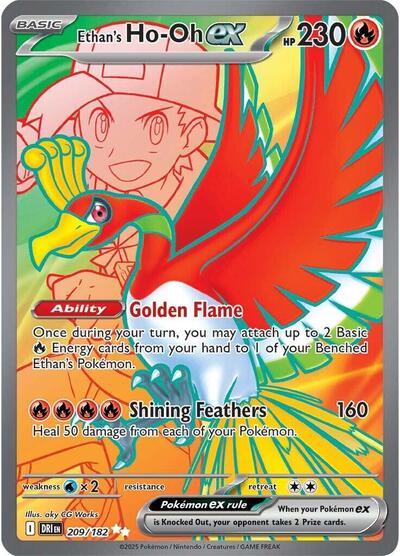 DRI: Ethan's Ho-Oh ex - 209/182 (Holofoil)