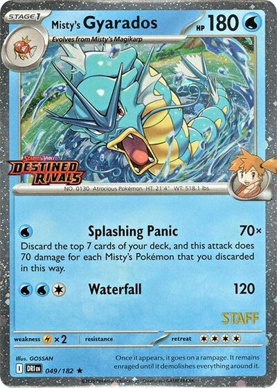 MCAP: Misty's Gyarados (Prerelease) [Staff] (Holofoil)