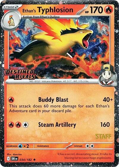 MCAP: Ethan's Typhlosion (Prerelease) [Staff] (Holofoil)