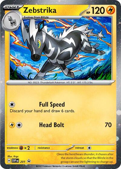 SVP: Zebstrika - 201 (Cosmos Holo) (Holofoil)