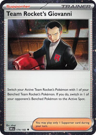 MCAP: Team Rocket's Giovanni (Cosmos Holo) (Holofoil)