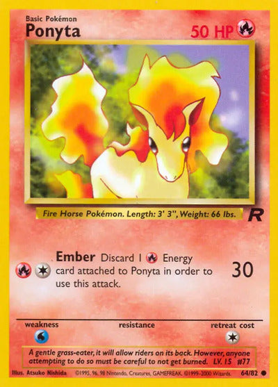 Ponyta 64/82 Unlimited Team Rocket