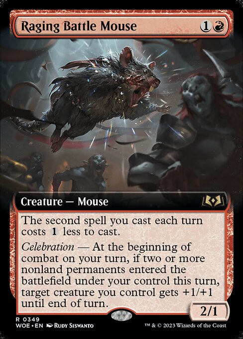 WOE: Raging Battle Mouse (Extended Art) (Foil)